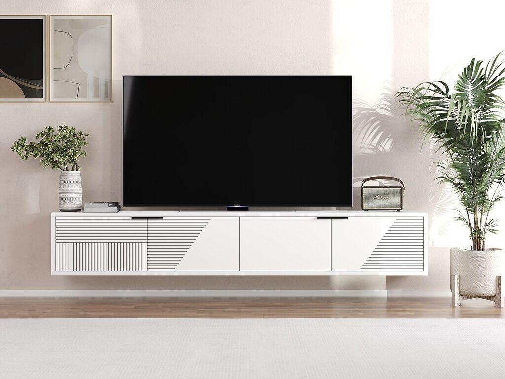 Hanah Home TV Komoda Parla, 180x30x30 cm, Bela