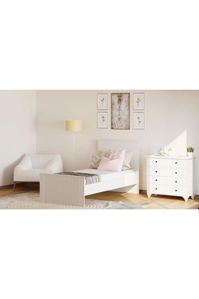 Hanah Home Ram za krevet Rb-185-10, 90x190 cm, Beli
