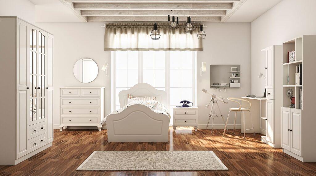 Hanah Home Set nameštaja za spavaću sobu Rb-014, Beli