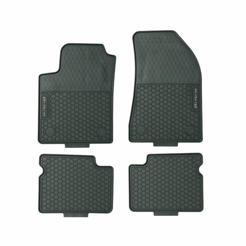 Schweizer Tipske gumene patosnice za Fiat 1 Tipo 2016+, Crne