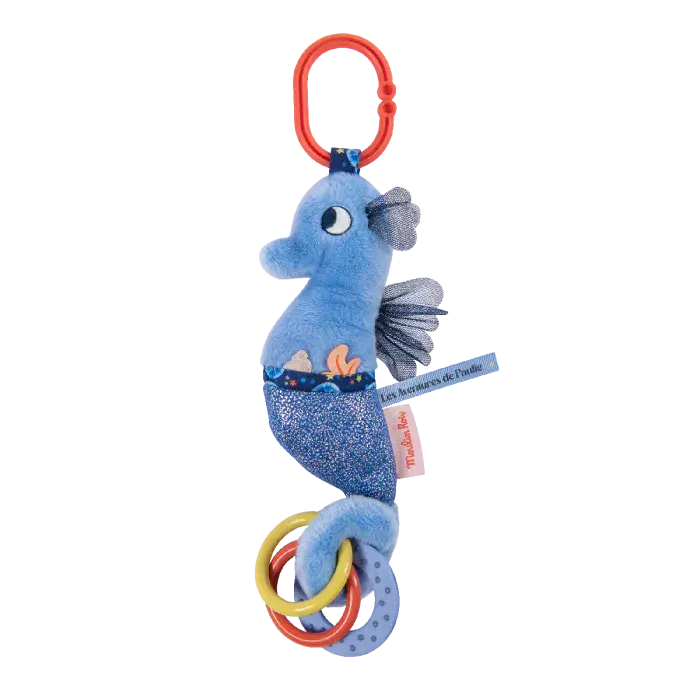 MOULIN ROTY Plišana igračka Morski konjić, Plavi