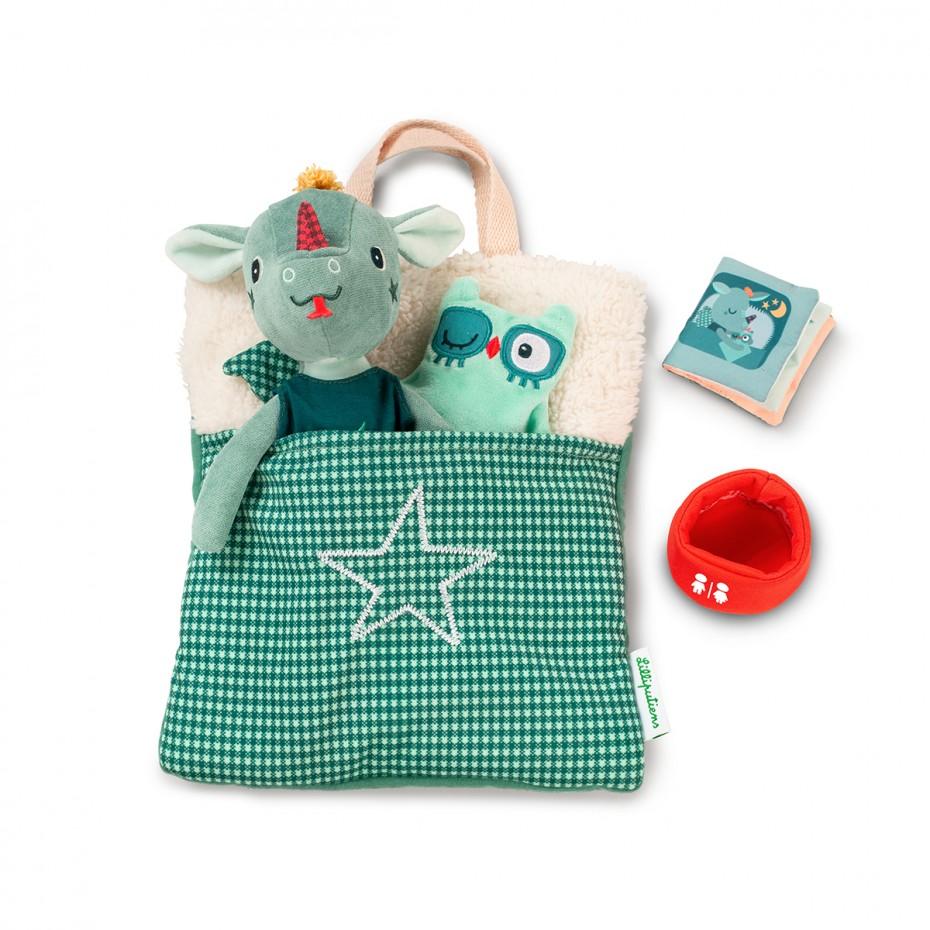 LILLIPUTIENS Plišana igračka zmaj Džo i njegov krevet