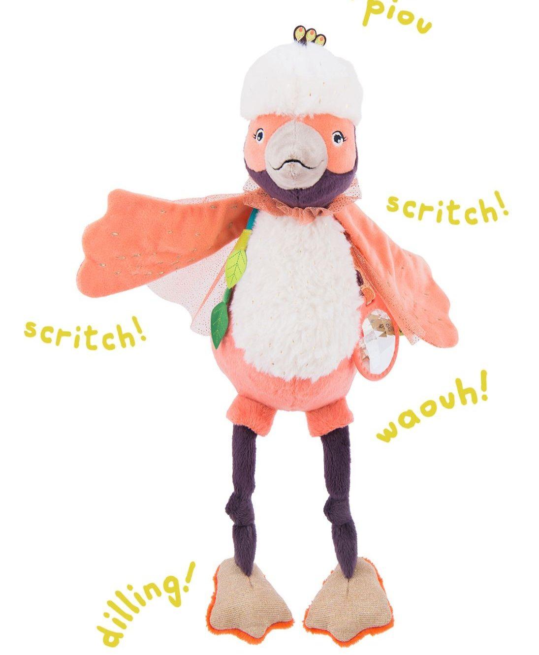 MOULIN ROTY Plišana igračka sa aktivnostima Paloma, Roze