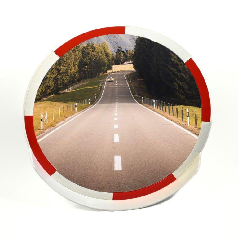 Una-Zorčić Akrilno ogledalo, 80cm, Crveno-belo