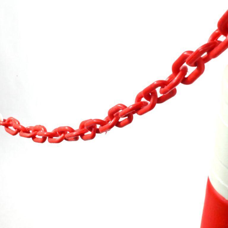 Una-Zorčić Plastični lanac, Crveno-beli, 1m