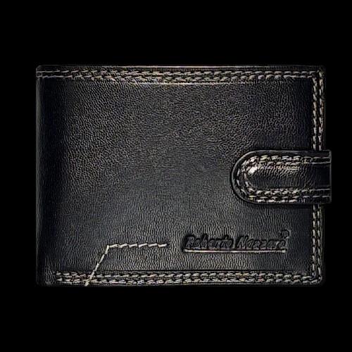 Roberto Nazzaro Muški kožni novčanik, Crni