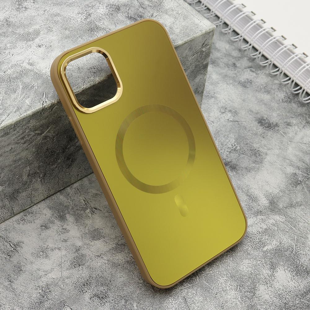 Futrola za telefon iPhone 11 COLOR METAL, Magsafe, Zlatne boje
