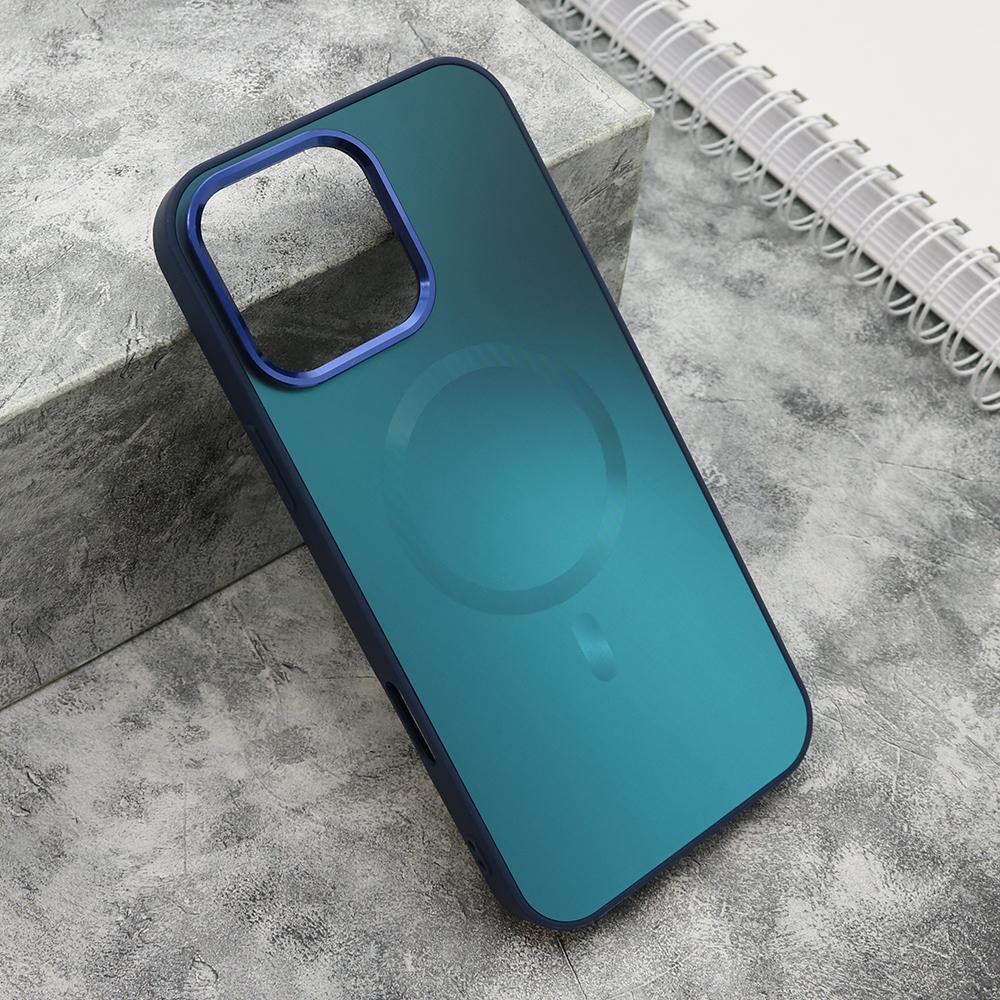Futrola za telefon iPhone 16 Pro Max COLOR METAL, Magsafe, Zelena