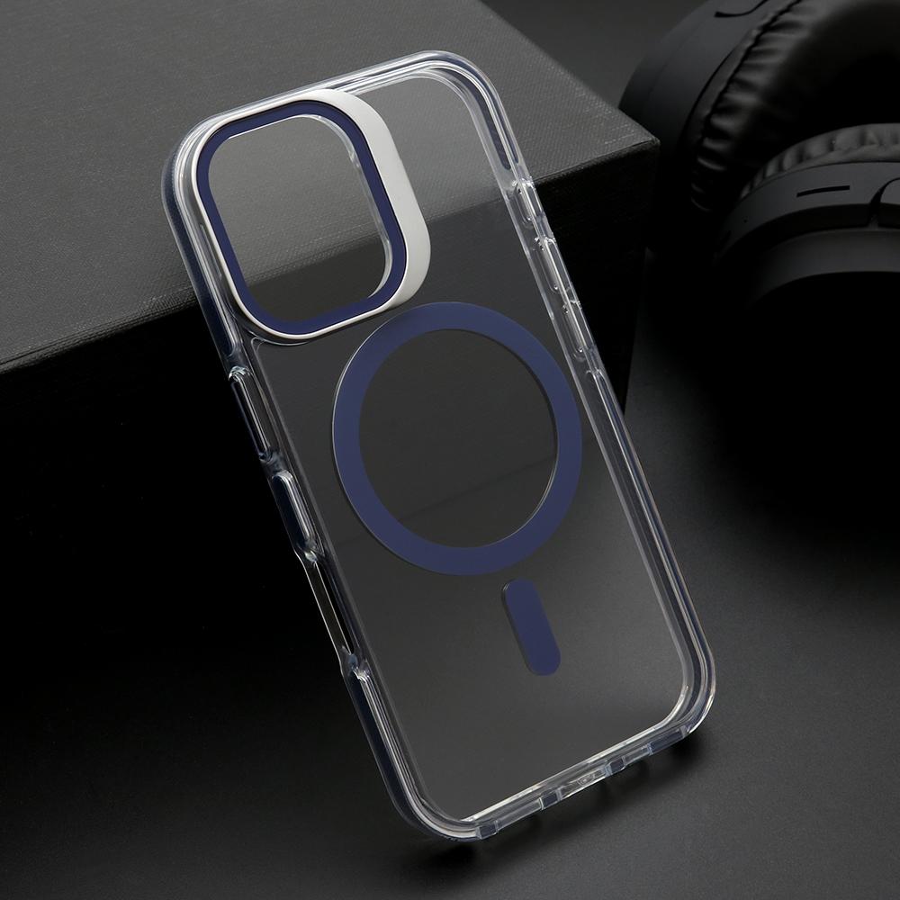 Futrola za telefon iPhone 16 CAMERA EDGE, Magsafe, Plava