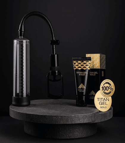 Pumpa za penis Basic i Titan Gel Gold