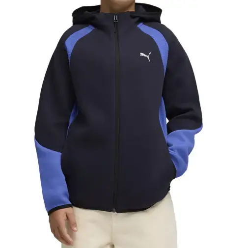 Puma Duks za dečake, Sa kapuljačom, Crni