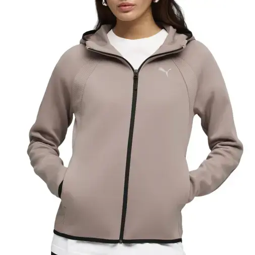 Puma Ženski duks sa rajsfešlusom Evostripe, Prljavoroze