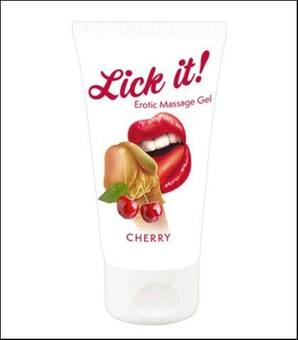 Lick it! Gel za masažu sa ukusom trešnje