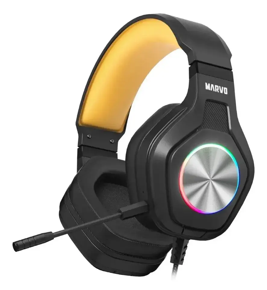 Marvo Slušalice HG9084 Pulz 80, USB, RGB, Crne