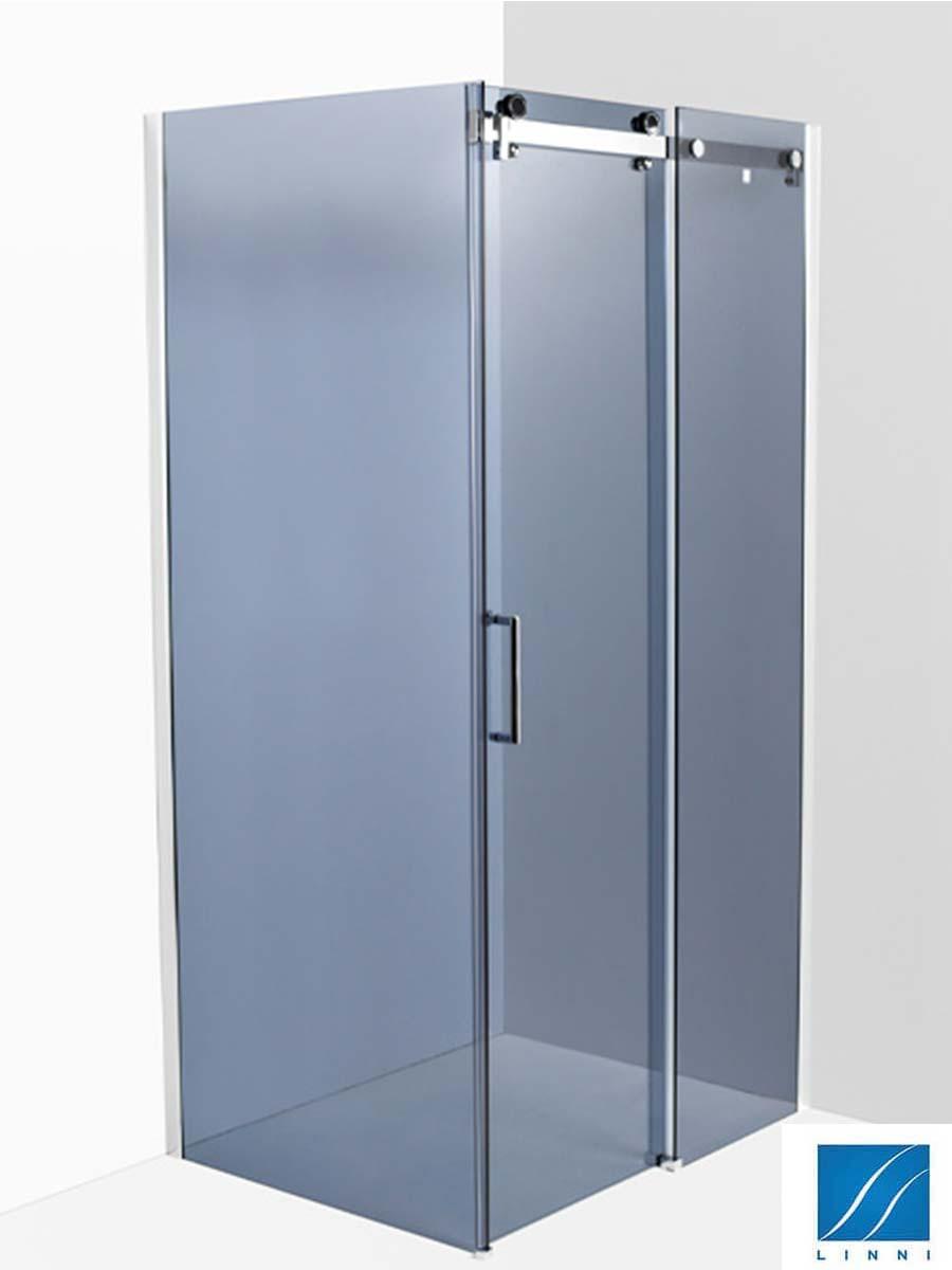 LINNI Tuš kabina Elegance, Sivo tonirano staklo 6mm, Srebrni ram, 120x80x195cm