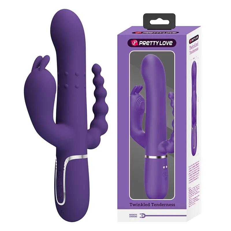 Vibrator Cammy, 4 u 1, 22.2cm
