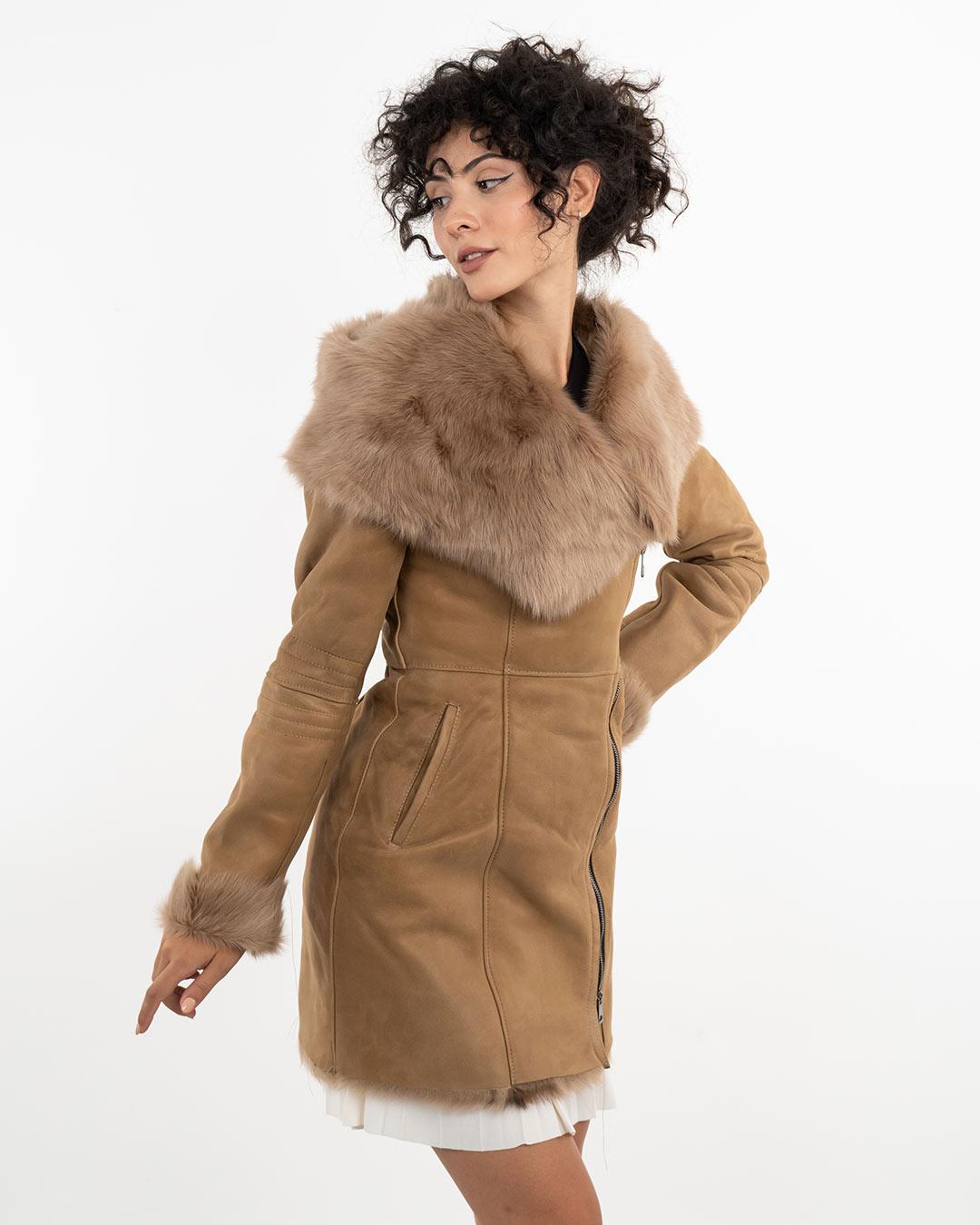 Ženski Monton Leona, Krem