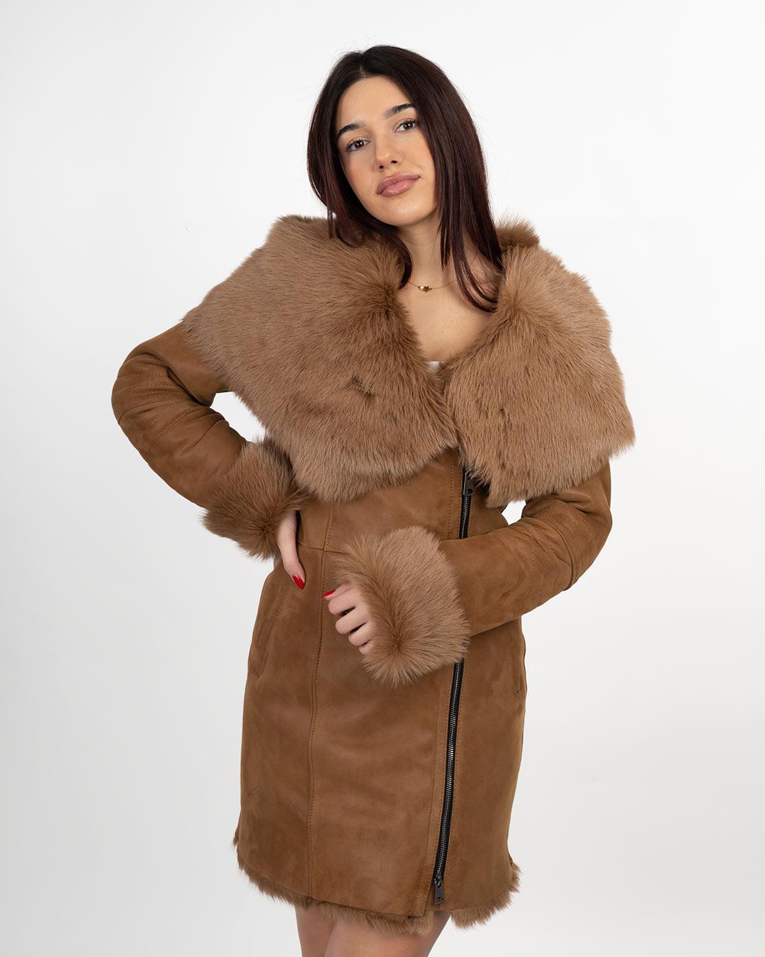 Ženski Monton Leona, Braon