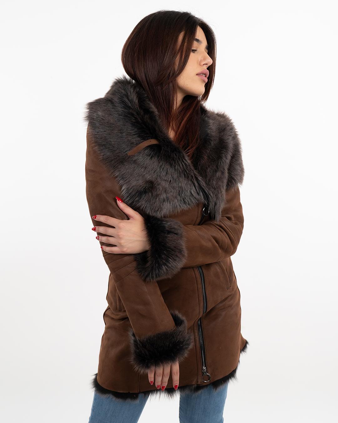 Ženski Monton Leona, Braon