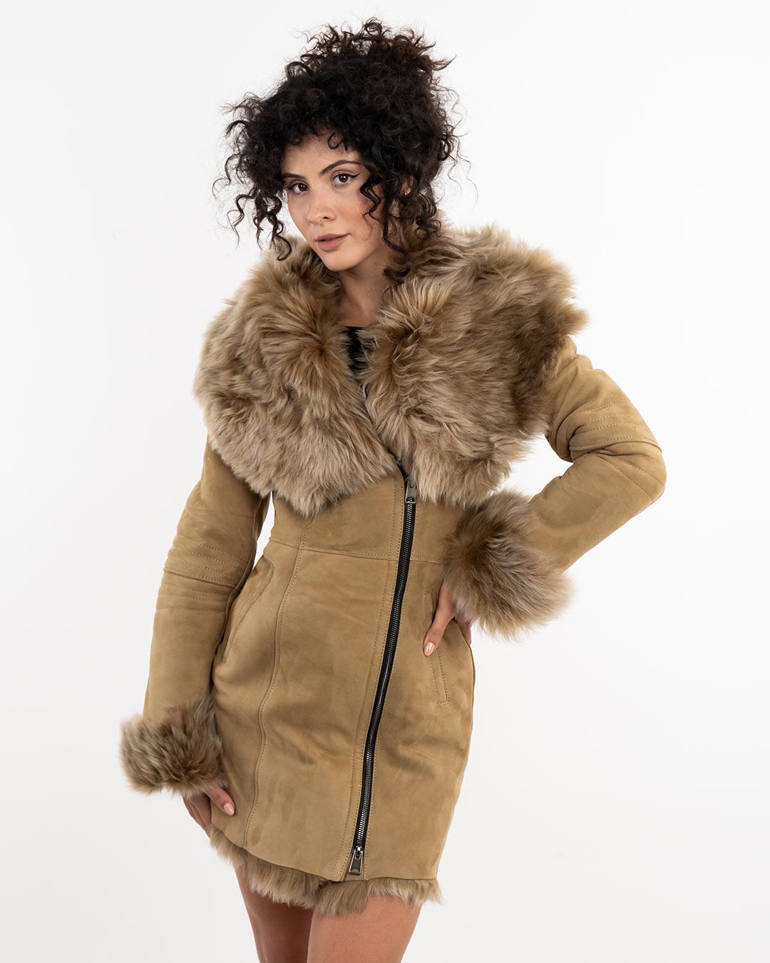 Ženski Monton Leona, Krem