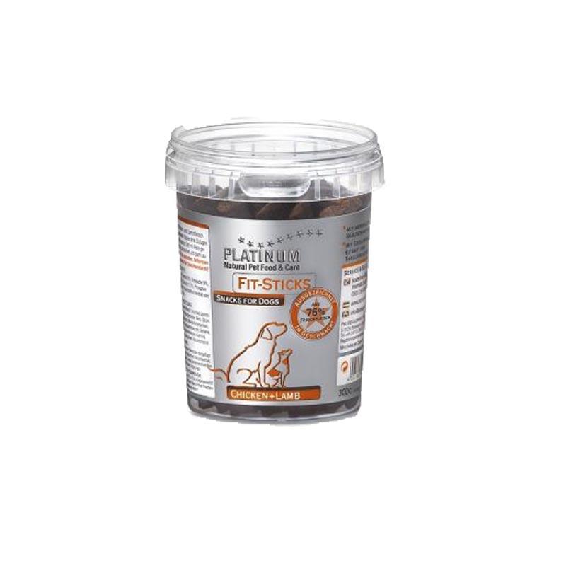 PLATINUM Poslastice za pse Fit Sticks, Piletina i jagnjetina, 300g