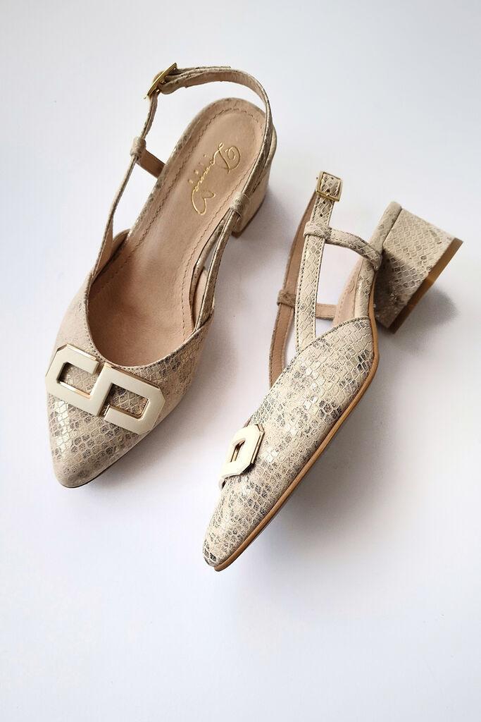 Obuca Trend Ženske cipele na štiklu Edita 3318, Zlatne boje
