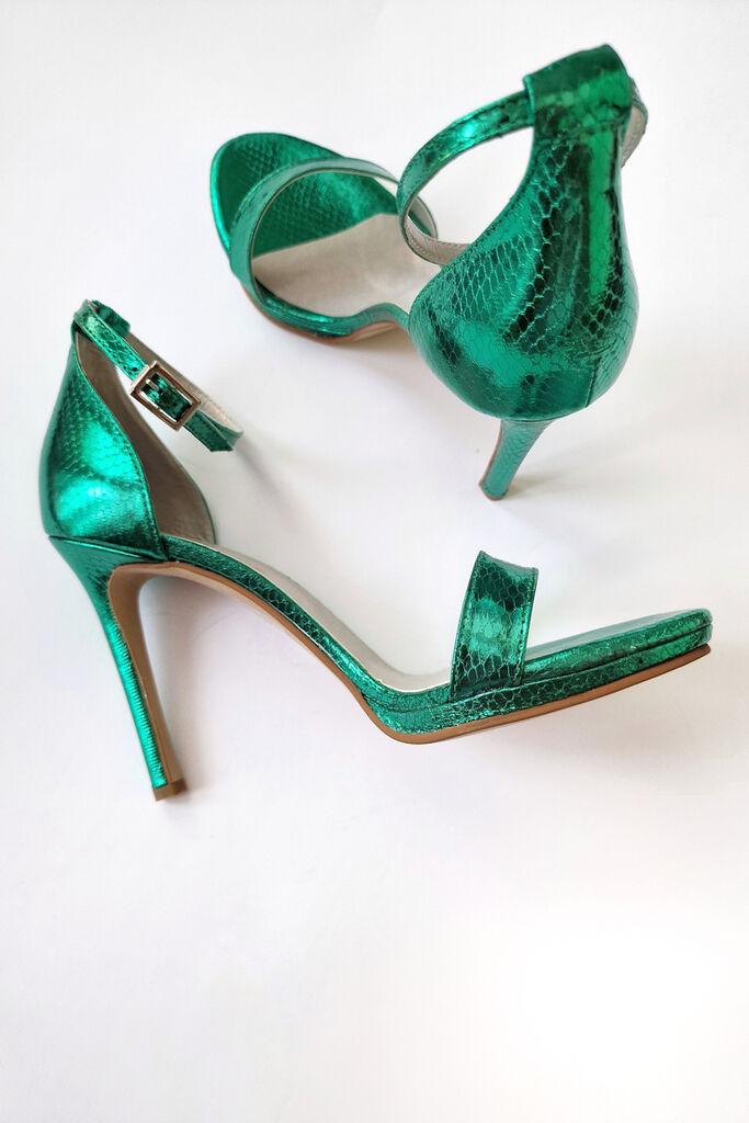 Obuca Trend Ženske sandale na štiklu Mojra 1166, Zelene