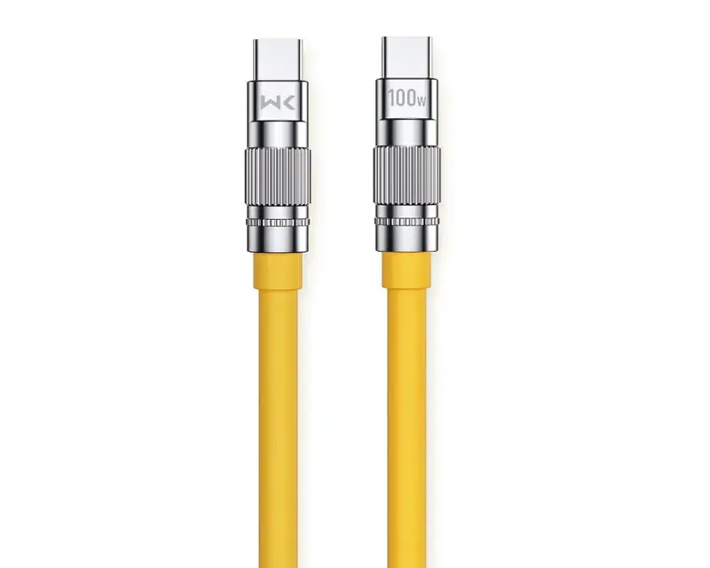 Wekome Kabl 3.1 USB tip C (M/M) WDC-188, 100W/480Mbps, 1m, Žuti