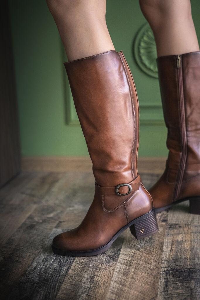 Obuca Trend Ženske čizme na štiklu Klara A3090, Smeđe boje