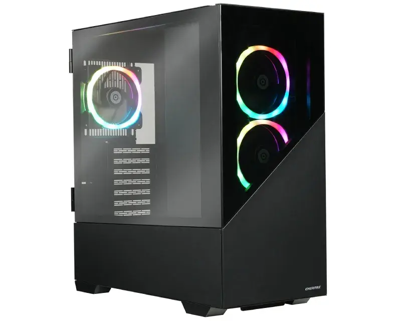 Kućište ECA-EK8-BB-ARGB K8 ARGB, Gaming, Crno