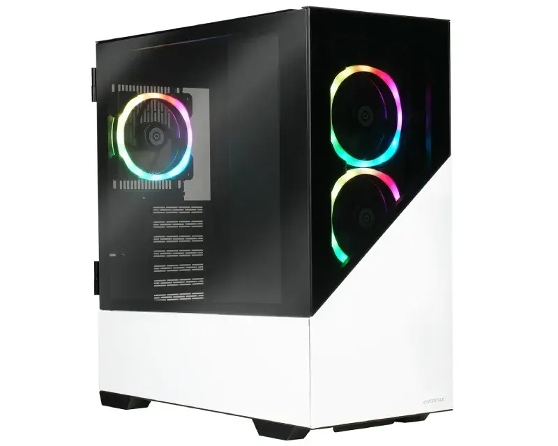 Kućište ECA-EK8-WW-ARGB K8 ARGB, Gaming, Belo