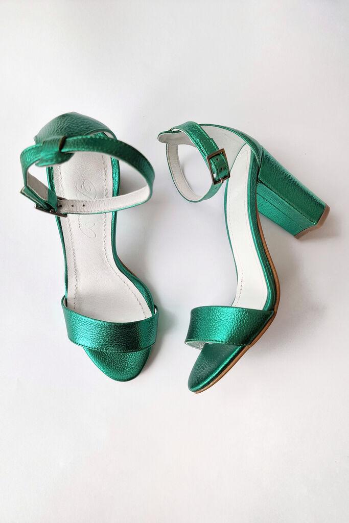 Obuca Trend Ženske sandale na štiklu Klara 3215, Zelene