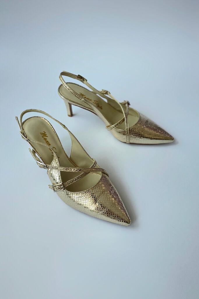 Obuca Trend Ženske salonke Lina 1568, Zlatne boje