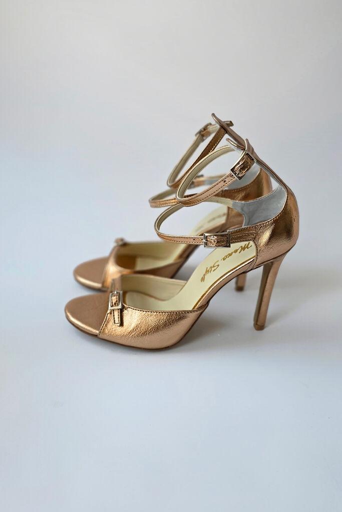 Obuca Trend Ženske sandale na štiklu Amelija 1575, Bronzane boje