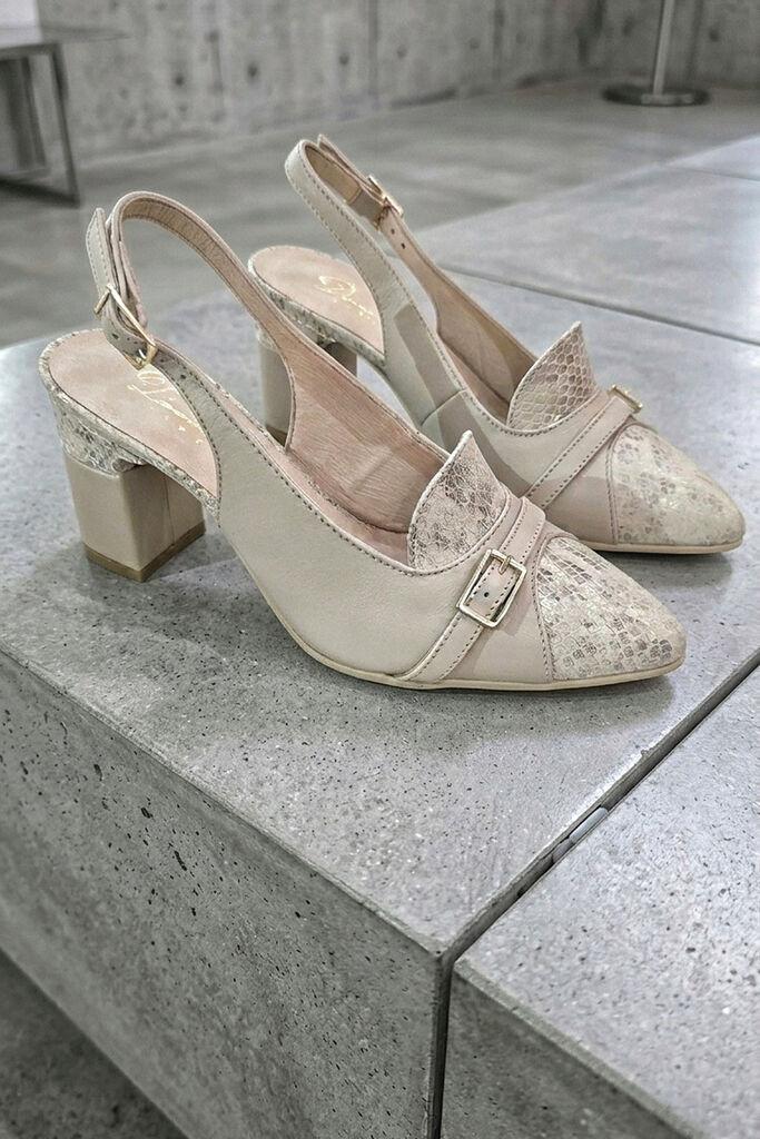 Obuca Trend Ženske cipele na štiklu Stila 3408, Krem