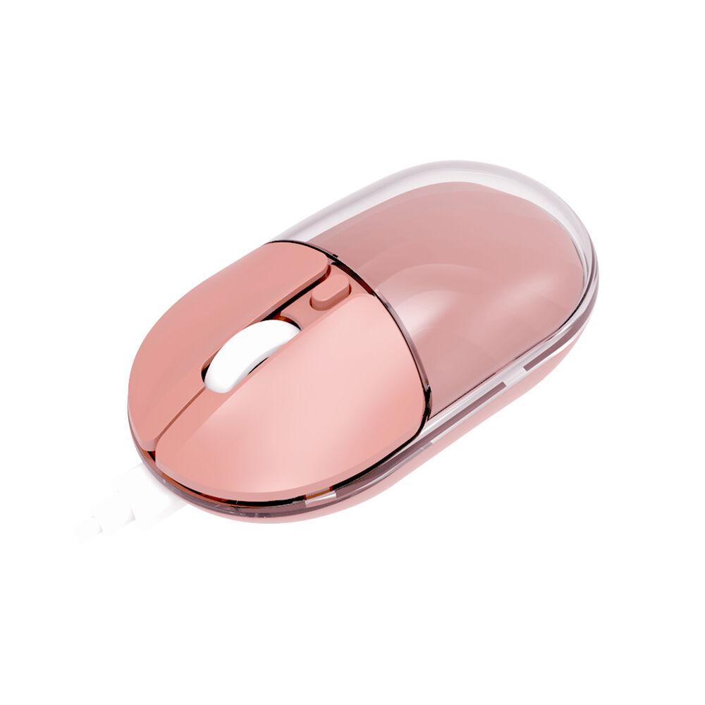 Jedel Bežični miš Dual Modes 2/1 WD142, 1600DPI, Pink