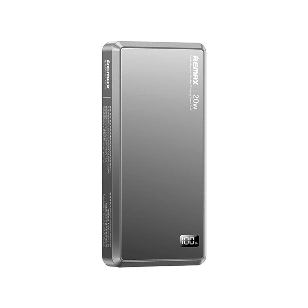Remax Power Bank MagSafe Aurora FP-36 PD 20W + wireless 15W 5000mAh srebrni