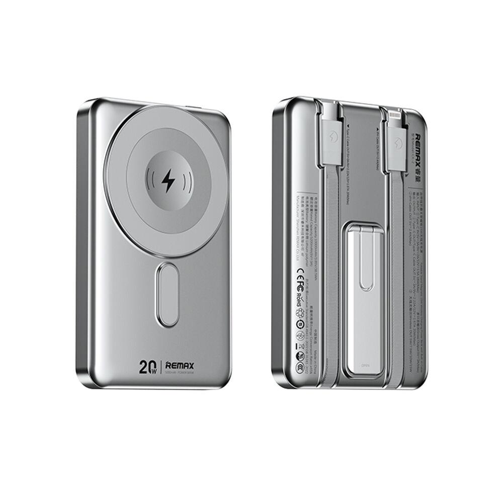 Remax Power Bank Magsafe CX-2 15W 10000mAh srebrni