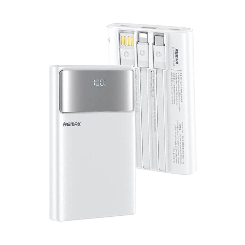 Remax Power Bank FC‑03 LED Light PD20W + QC22.5W 10000mAh, Beli