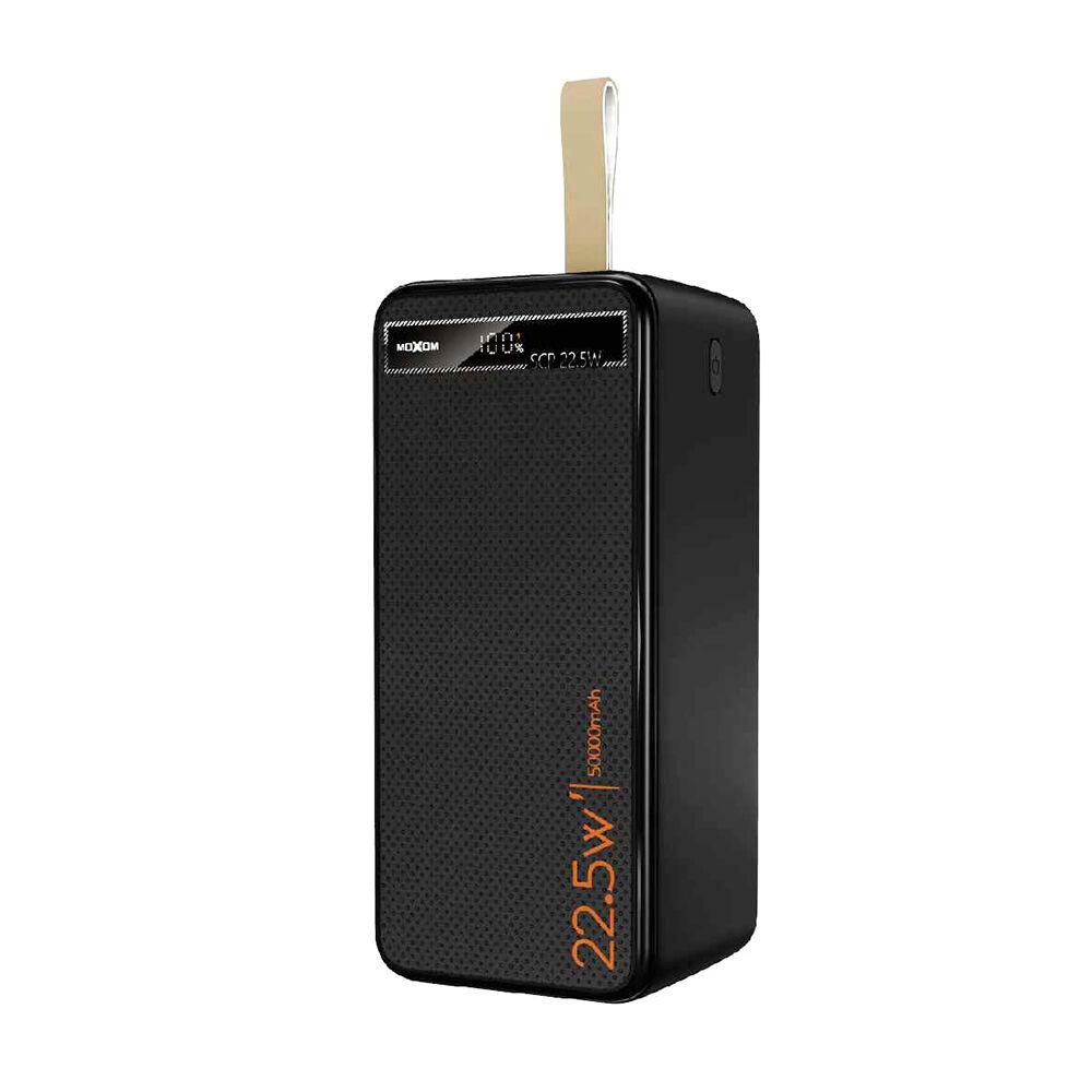 Moxom Power Bank MX‑PB158 Super Fast PD20W + QC22.5W 50000mAh, Crni