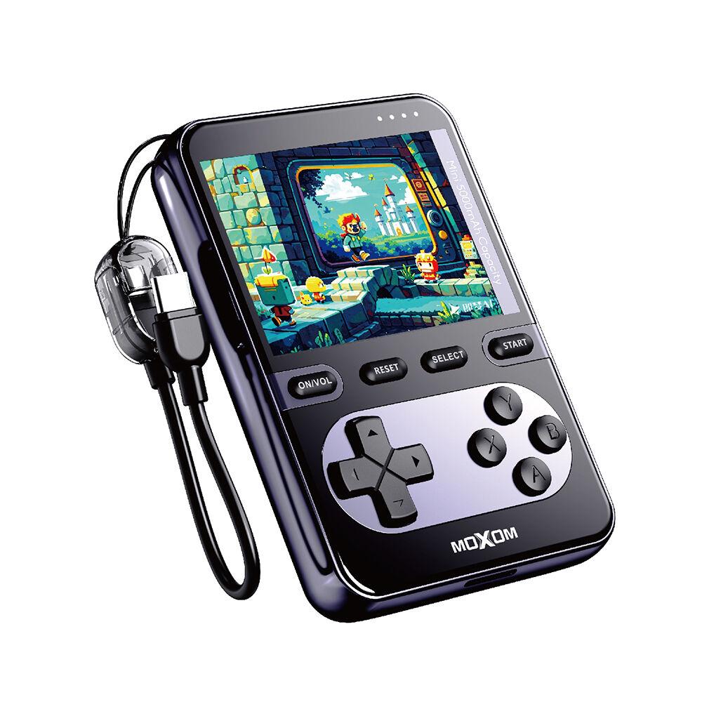 Moxom Power Bank MagSafe MX-PB192 Mini game console PD20W + 15W wireless Type-C to Type-C 5000mAh, Crni