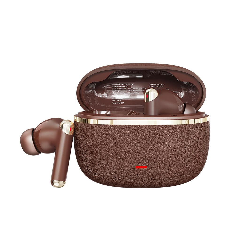 Moxom Bluetooth Slušalice MX‑TW77 ANC + ENC, Braon
