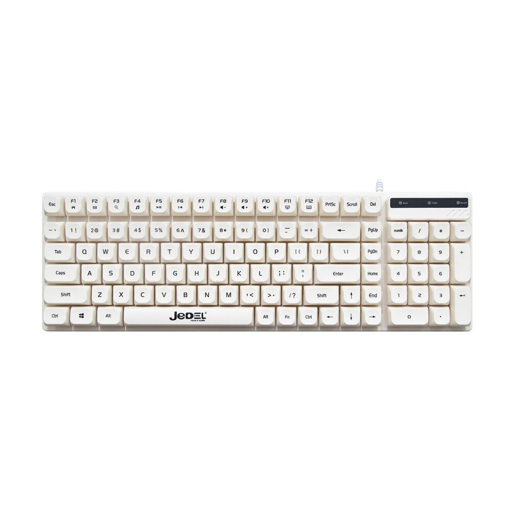 Jedel Žična tastatura K30, Mehanička,  Bela