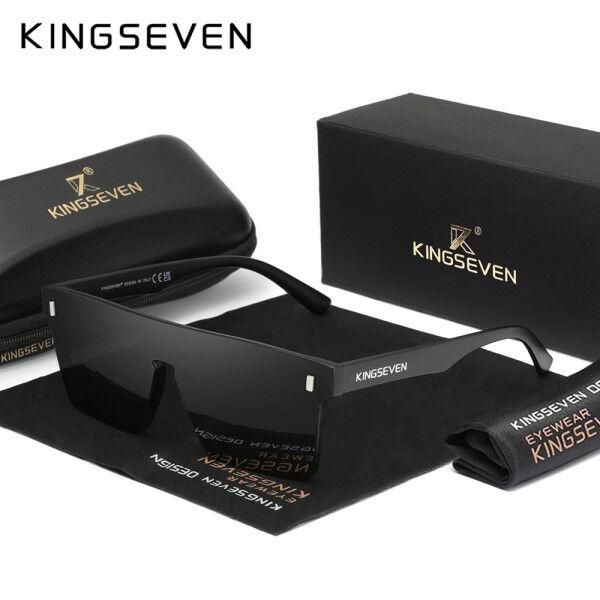 Kingseven Muške naočare za sunce, Crne