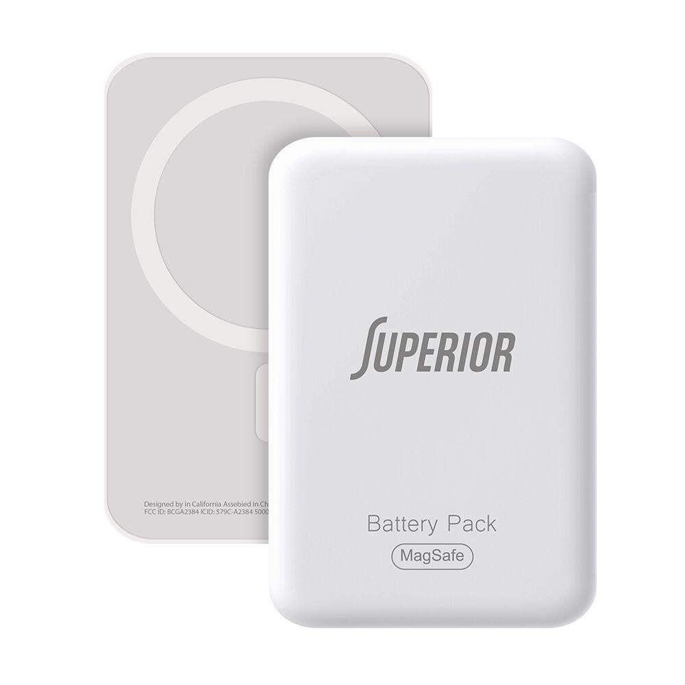 Remax Power Bank MagSafe MP‑5 PD20W + 15W Wireless 5000mAh, Sivi
