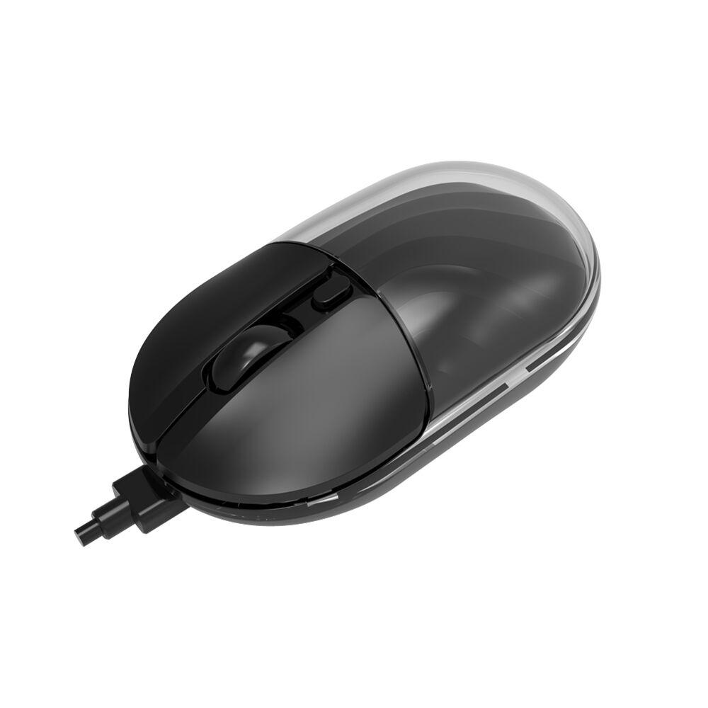 Jedel Bežični miš Dual Modes 2/1 WD142, 1600DPI, Crni