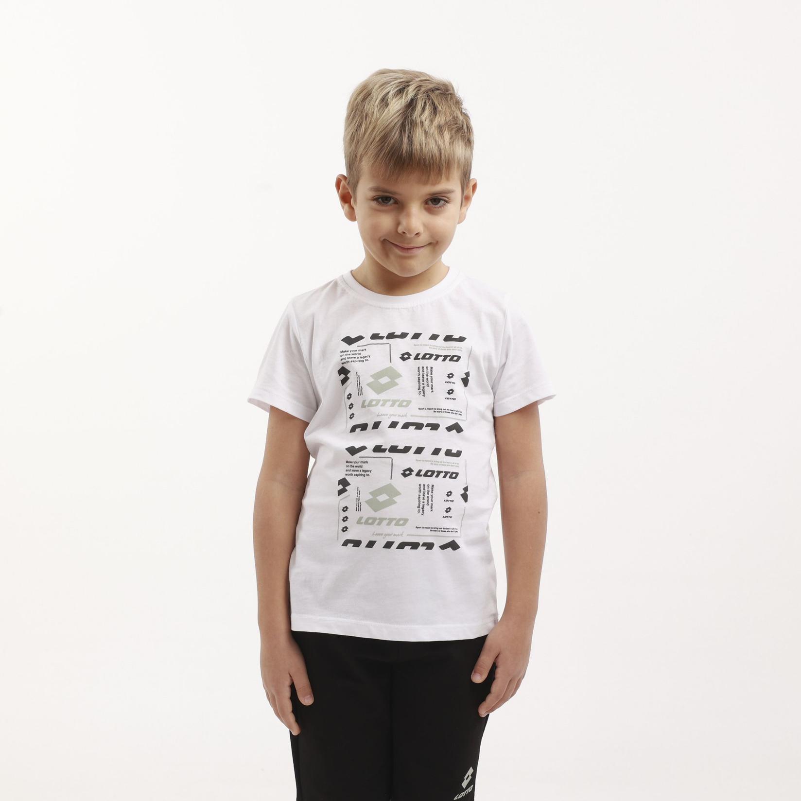 Lotto Majica za dečake dettaglio w t shirt BG, Bela