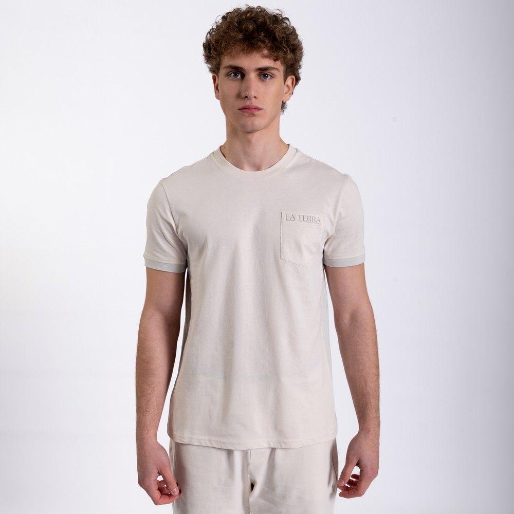 La Terra Muška majica libero M, Bež