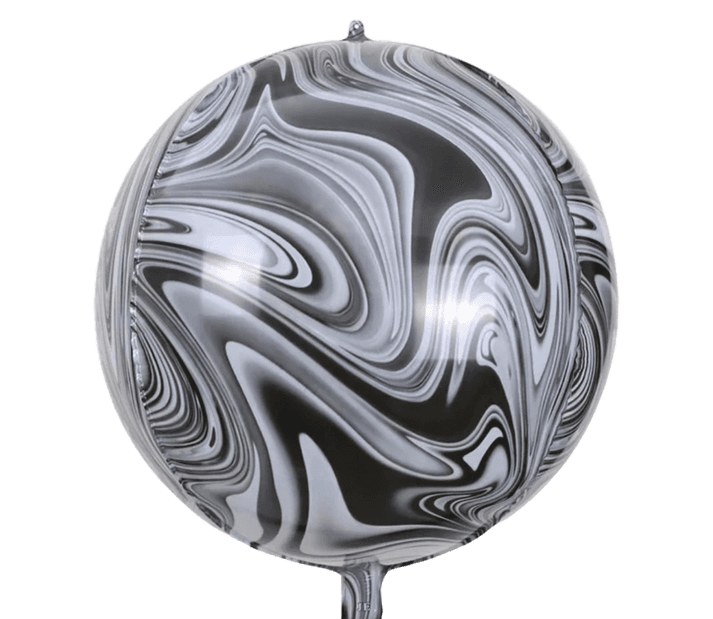 Prestige Orbz Folija balon Mermerni,  Crni, 56cm