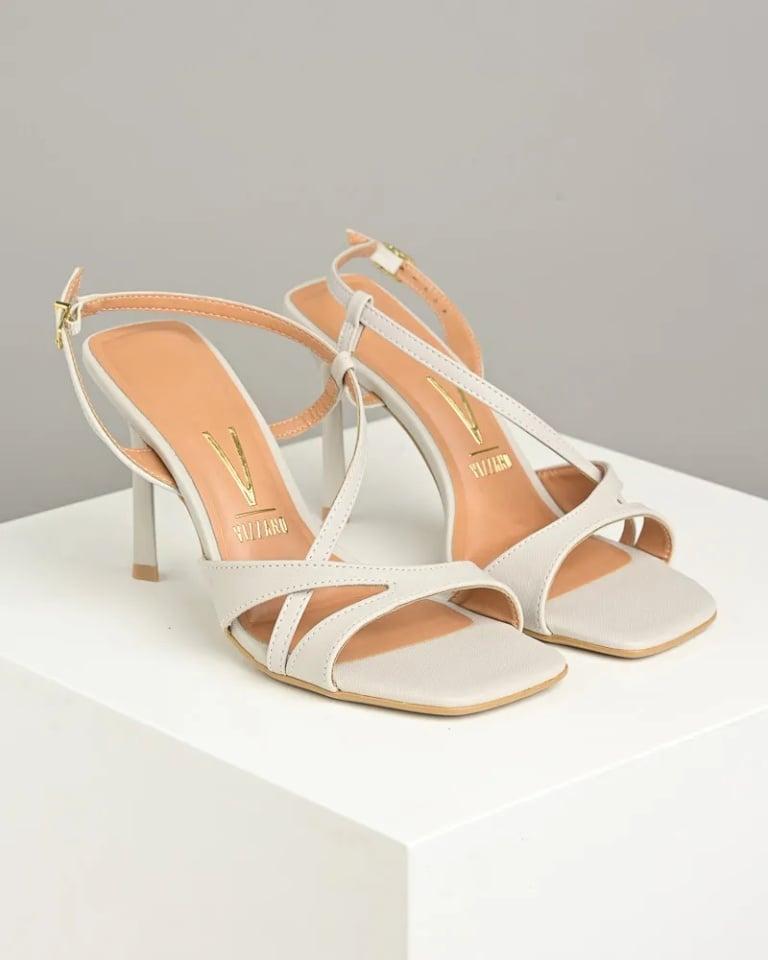 Vizzano Ženske sandale na štiklu 6516.102.23729, Svetlosive